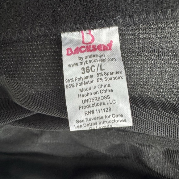 Y2K Corset Lingerie 36C/L Black Teal Ribbon Garter Punk Whimsigoth Dark Romantic - Picture 5 of 10